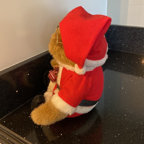 Teddy Santa: Fully Jointed Teddy Bear in Full Santa Costume Vintage - Picture 9 of 10